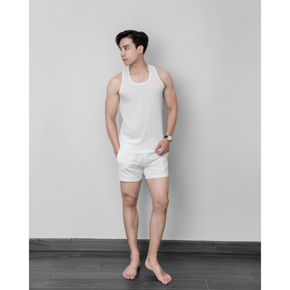 Mô tả Quần đùi nam BAMIHOME mặc nhà phong cách Unisex chất thun cotton cao cấp form Slim Fit QT4C01 - 2