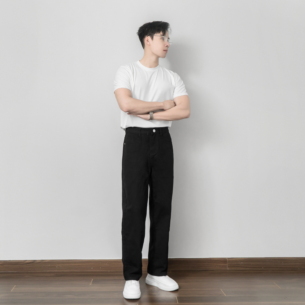 Form baggy quần kaki nam QK14
