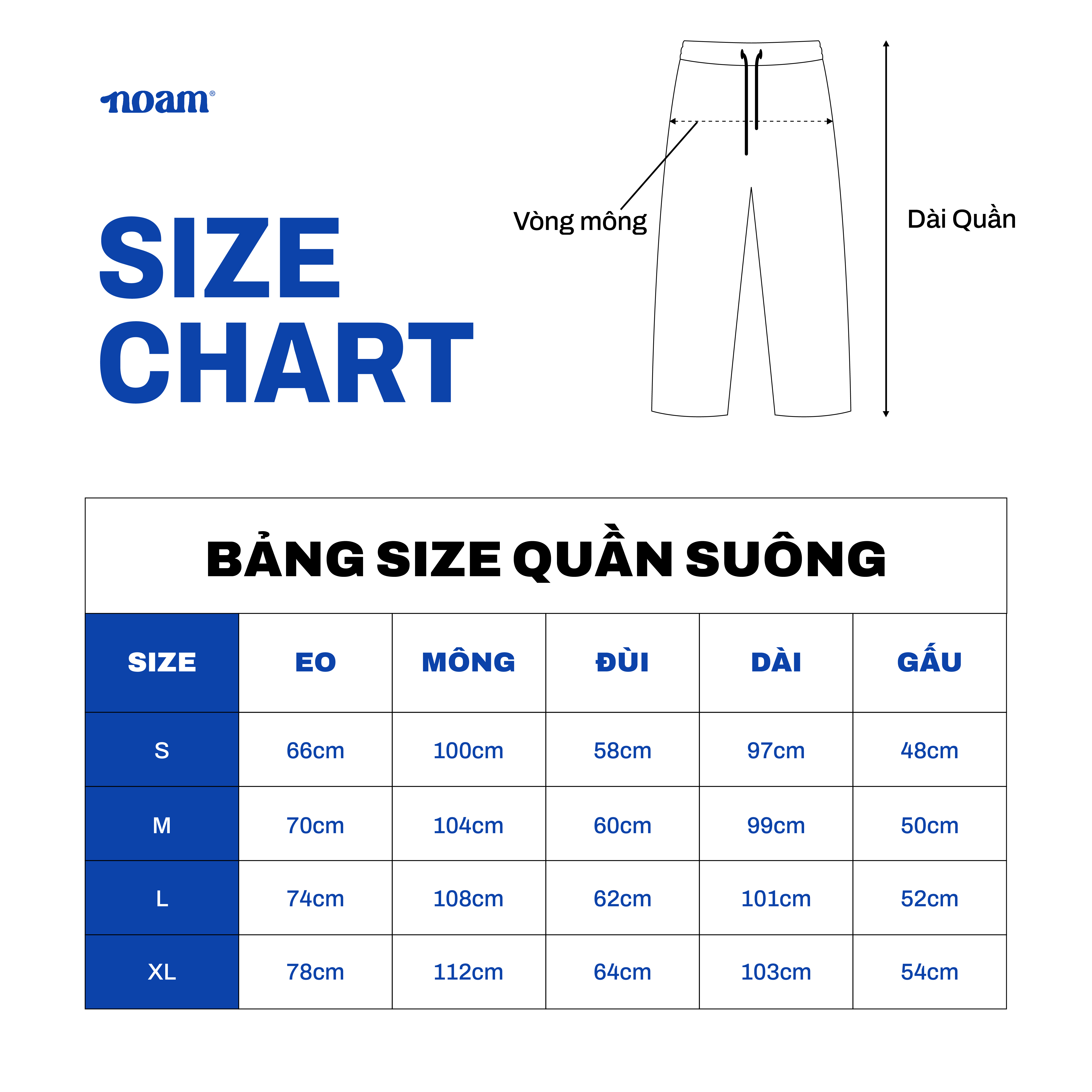 Mô tả Quần ống suông Unisex NOAM Teeny Homie Form rộng - Màu đen/ trắng/ be/ xám/ xanh than/ be đậm - 9