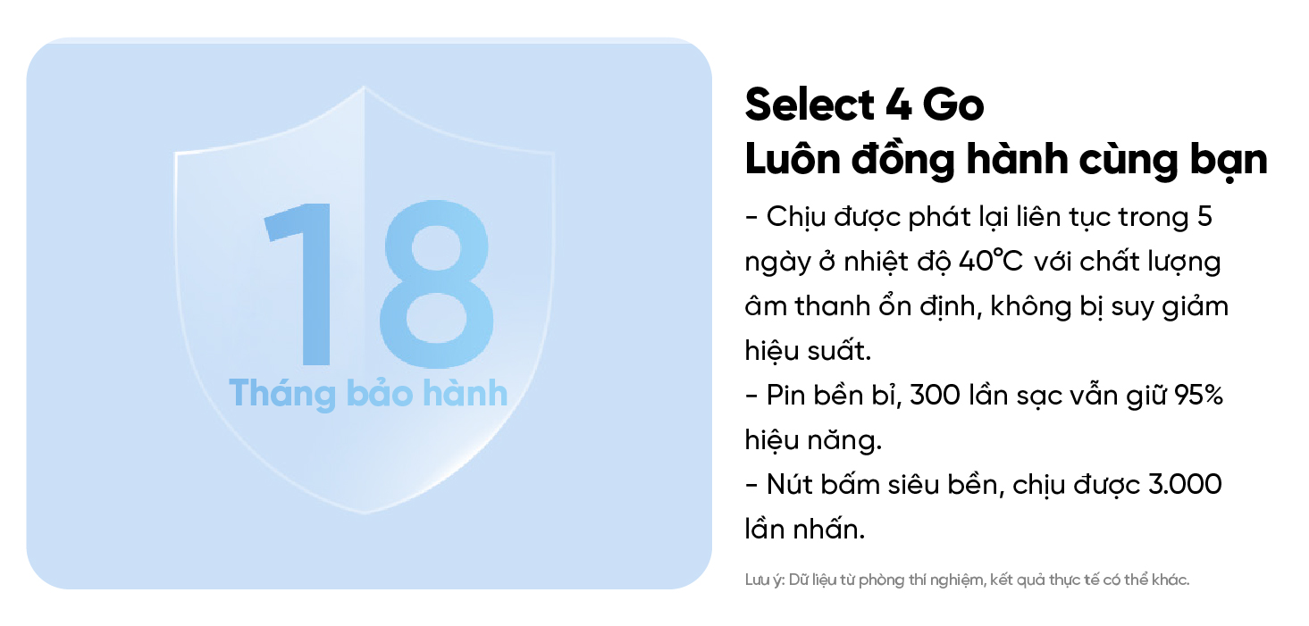 Mô tả Loa bluetooth soundcore Select 4 Go | Pin 20 giờ | Kháng bụi, nước IP67 - 9