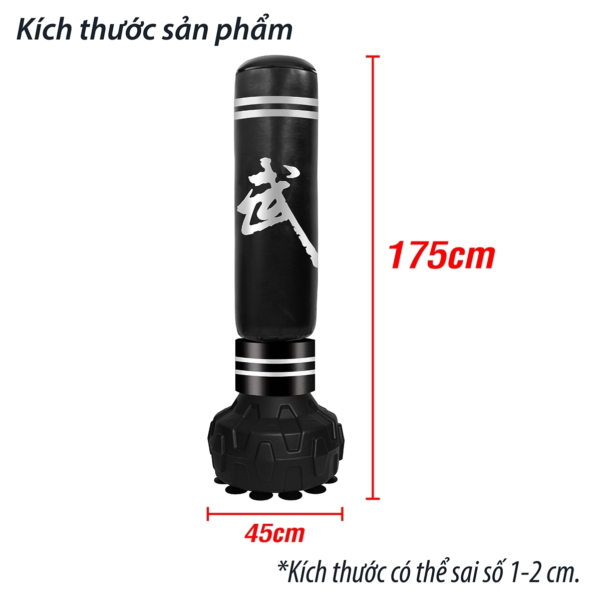 Mô tả BG -Trụ đấm bốc BOXING PILE - Bao cát đấm bốc dành cho người lớn trẻ em - Trụ đấm tập võ tại nhà - 5