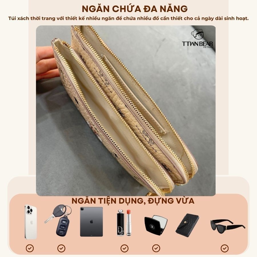 Mô tả Ví TTWN BEAR chính hãng - TT2495 Cầm Tay Nữ TTWN BEAR Đẹp, Sang Trọng Và Chất Lượng - 4