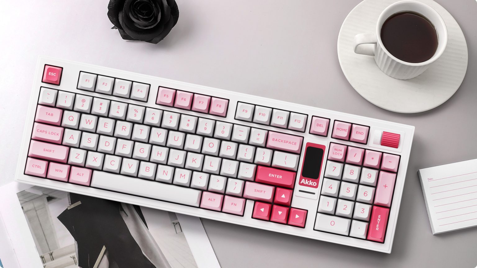 Mô tả Bàn phím AKKO 5098B Prunus Lannesiana (RGB / Hotswap / Akko V3 Piano Pro) - 1