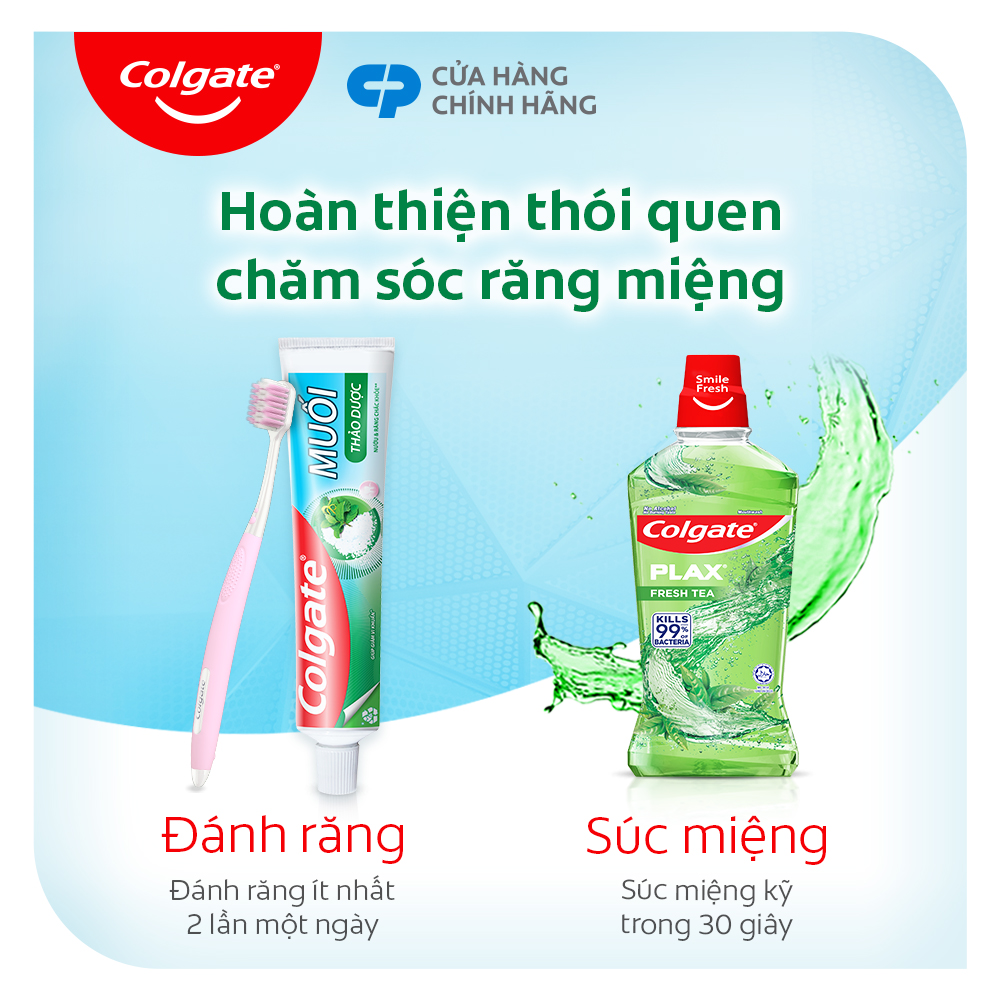 Mô tả Bộ 3 Kem Đánh Răng Colgate Herbal Salt Muối Thảo Dược bảo vệ răng và nướu tối ưu 225g/tuýp - 6
