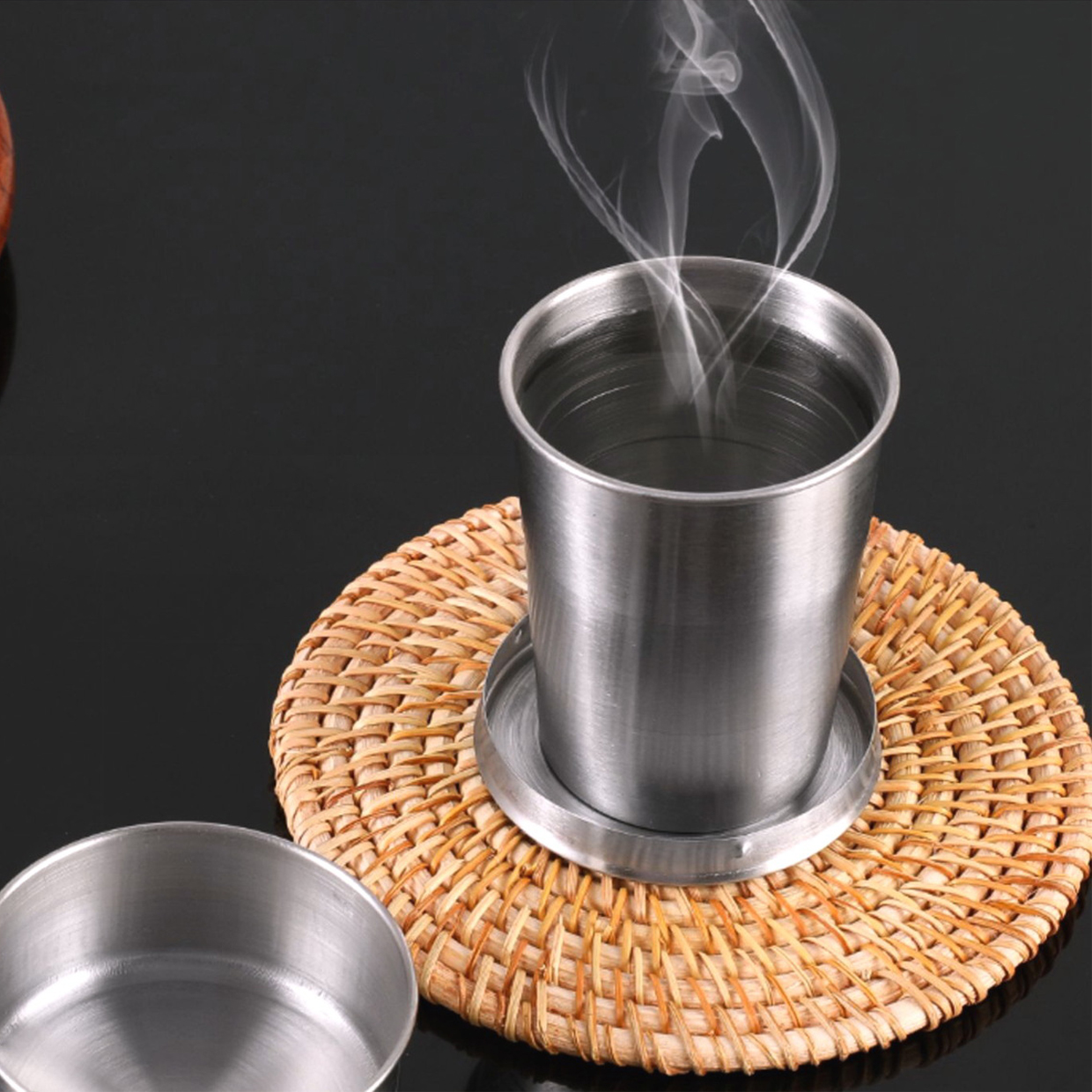 Ly Inox gấp gọn, cốc xếp gọn du lịch bằng inox bỏ túi tiện lợi | Shopee ...