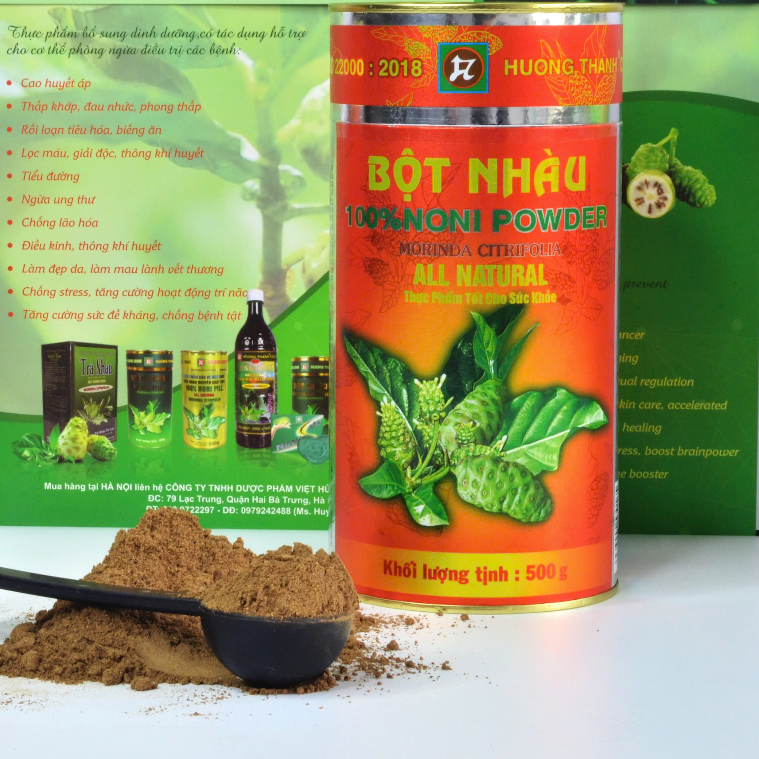 Mô tả Thùng 10 Hộp (Tặng 1 Hộp) Bột Nhàu Hương Thanh –노니 가루 hỗ trợ giảm tiểu đường, bổ xương khớp từ trái nhàu tươi chín 100% - 6