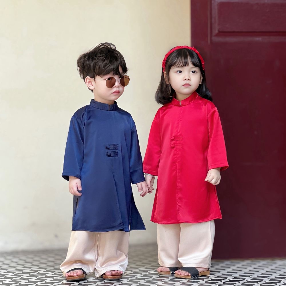 Áo Dài Cao Cấp Cho Bé