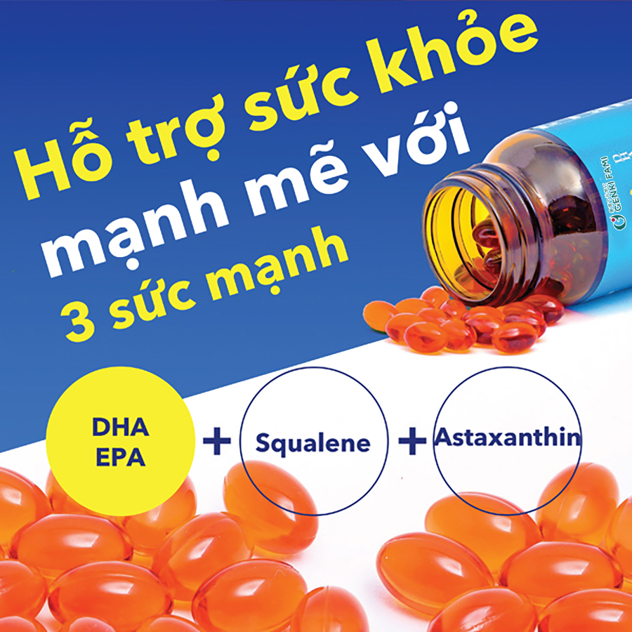 Mô tả Combo Bổ Não, Bổ Mắt, Bổ Gan, Fucoidan Okinawa Tăng Cường Sức Khỏe, Đề Kháng, Miễn Dịch, Genki Fami Nhật Bản - 3