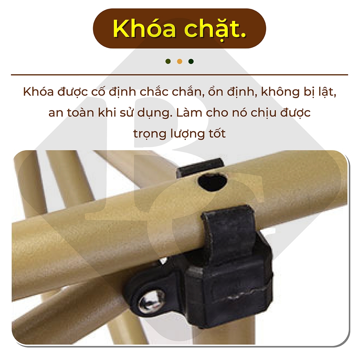 Mô tả BG - Bàn cắm trại gấp, dễ mang theo, dã ngoại, có thể gập lại, TSD120CM gold có nhiều kích thước - 4