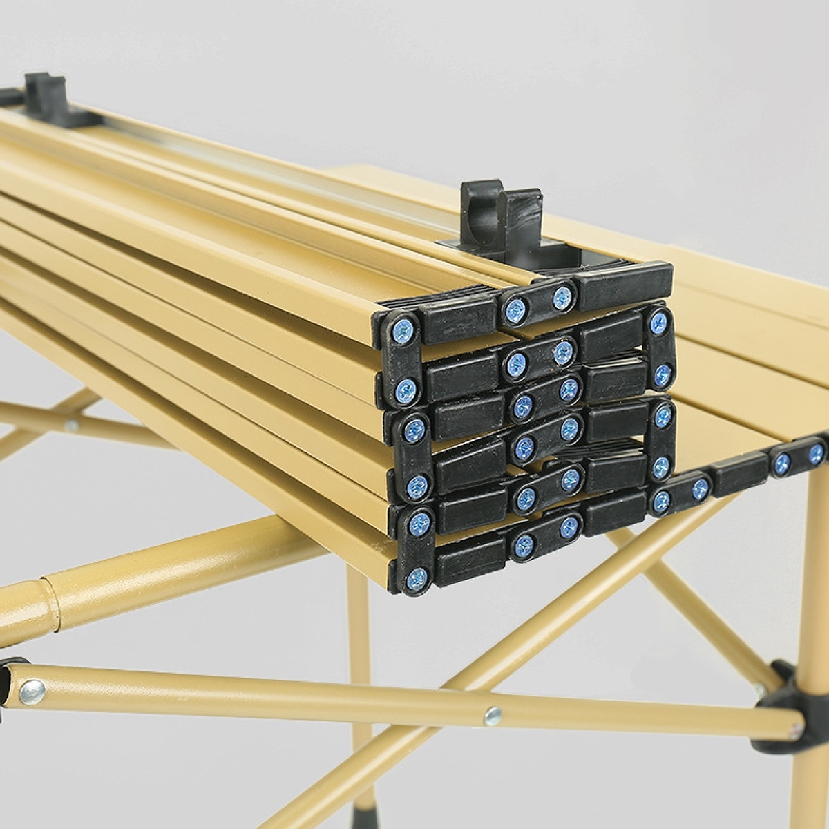 Mô tả BG - Bàn cắm trại gấp, dễ mang theo, dã ngoại, có thể gập lại, TSD120CM gold có nhiều kích thước - 6