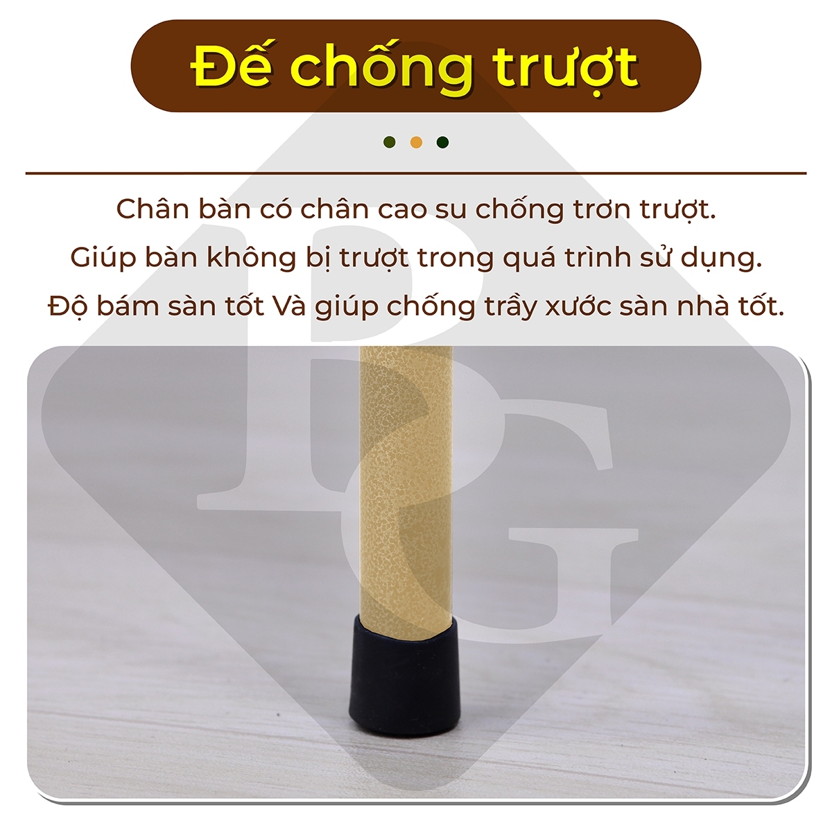 Mô tả BG - Bàn cắm trại gấp, dễ mang theo, dã ngoại, có thể gập lại, TSD120CM gold có nhiều kích thước - 7
