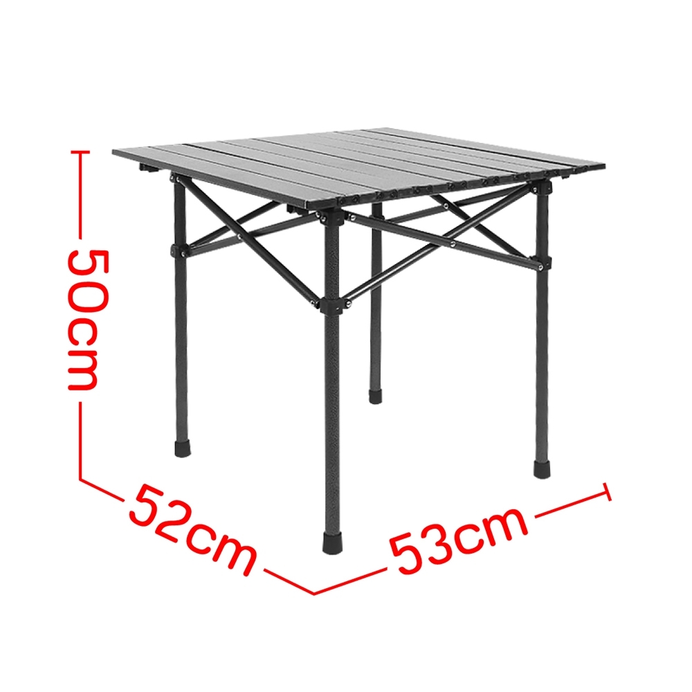 Mô tả BG-  Bàn cắm trại gấp màu đen, đa năng, dễ mang theo, dã ngoại, TSDcó nhiều kích thước 53 95 120 cm - 6