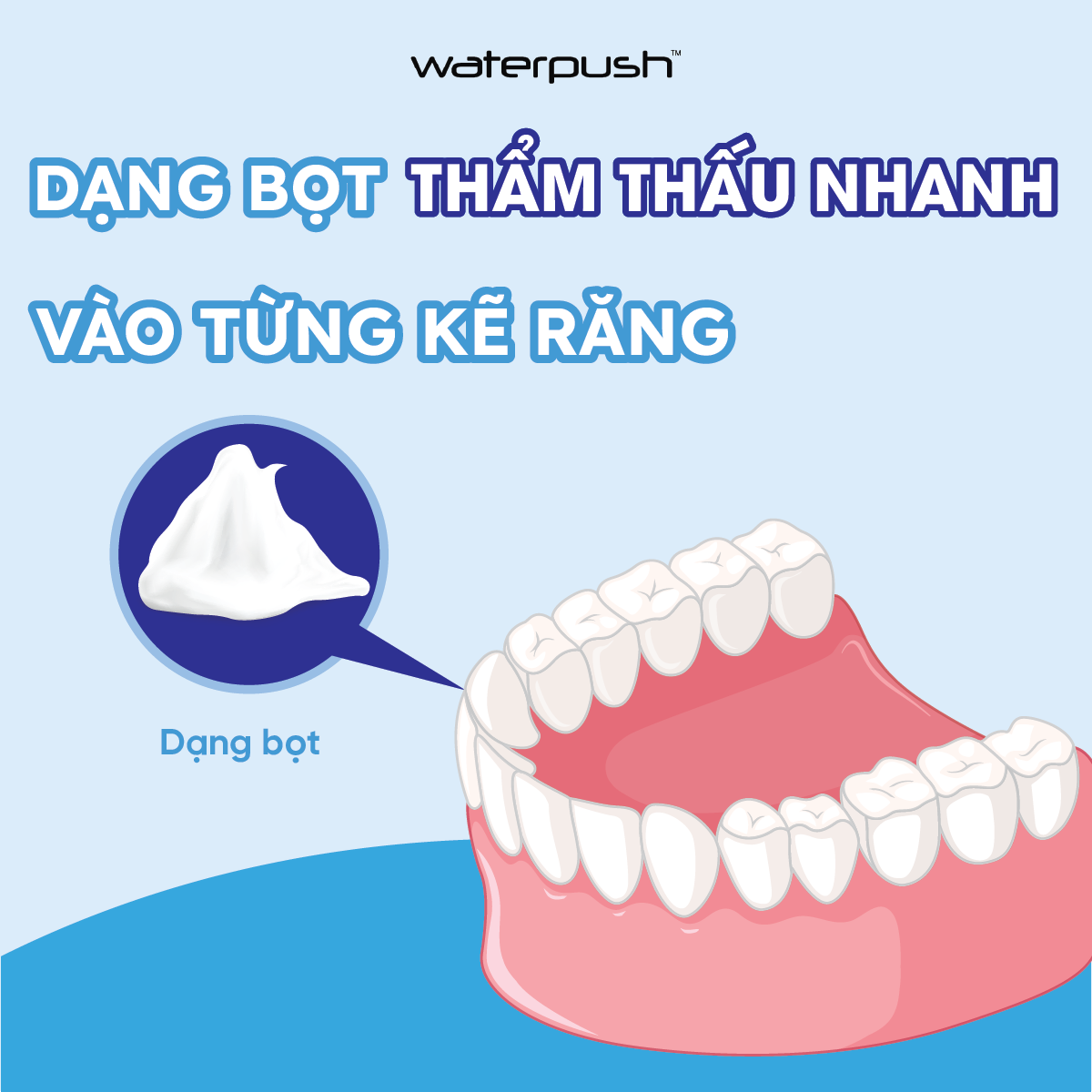 Mô tả Bọt Đánh Răng Detotee - Giúp Chắc Nướu Giảm Hôi Miệng - Dạng bọt thẩm thấu nhanh vào từng kẽ răng - 2