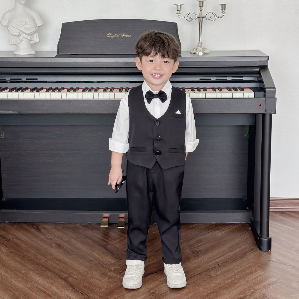Set Bộ Gile Bé Trai Fbaby Màu Đen