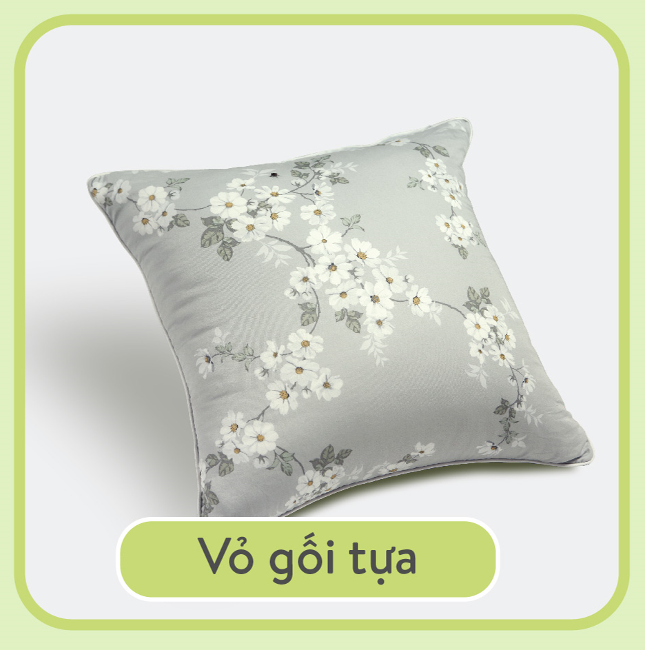 Mô tả Vỏ gối tựa BST2023 Everon (Kích thước 45x45, Họa tiết in/thêu, Chất liệu Tencel/Modal/Cotton) - 1