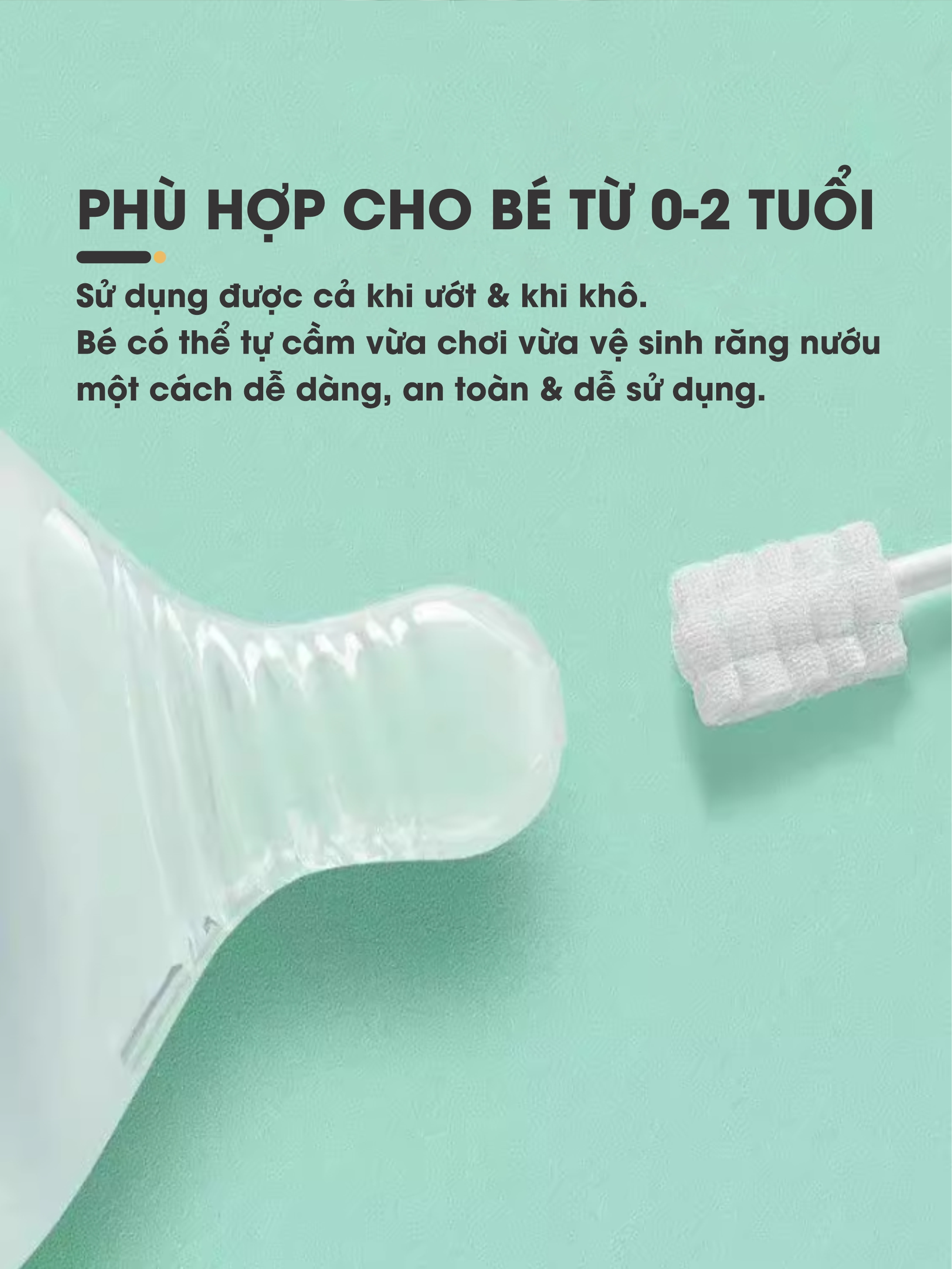 Mô tả Hộp 30 Que Gạc Rơ Lưỡi Cho Bé Sơ Sinh & Trẻ Nhỏ EmmaKids Siêu Mềm, Làm Sạch Dịu Nhẹ, An Toàn, Tiện Lợi IQKAO - 4