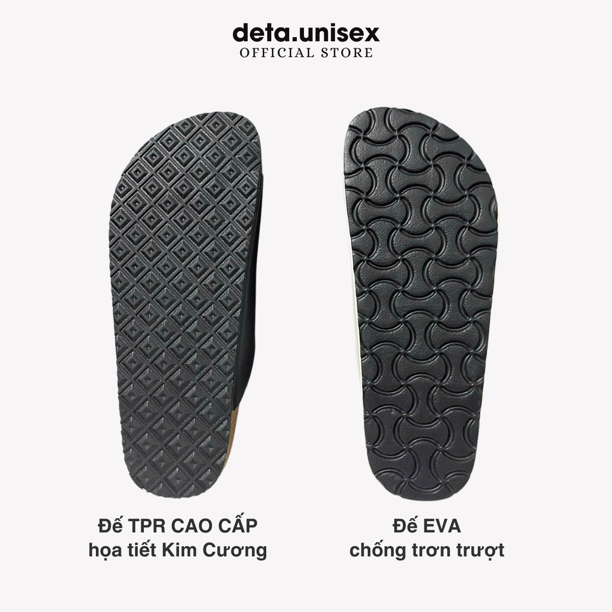 Mô tả Dép Birken Đế Trấu Xỏ Ngón thời trang nam nữ DETAUNISEX - DETA22 - 2