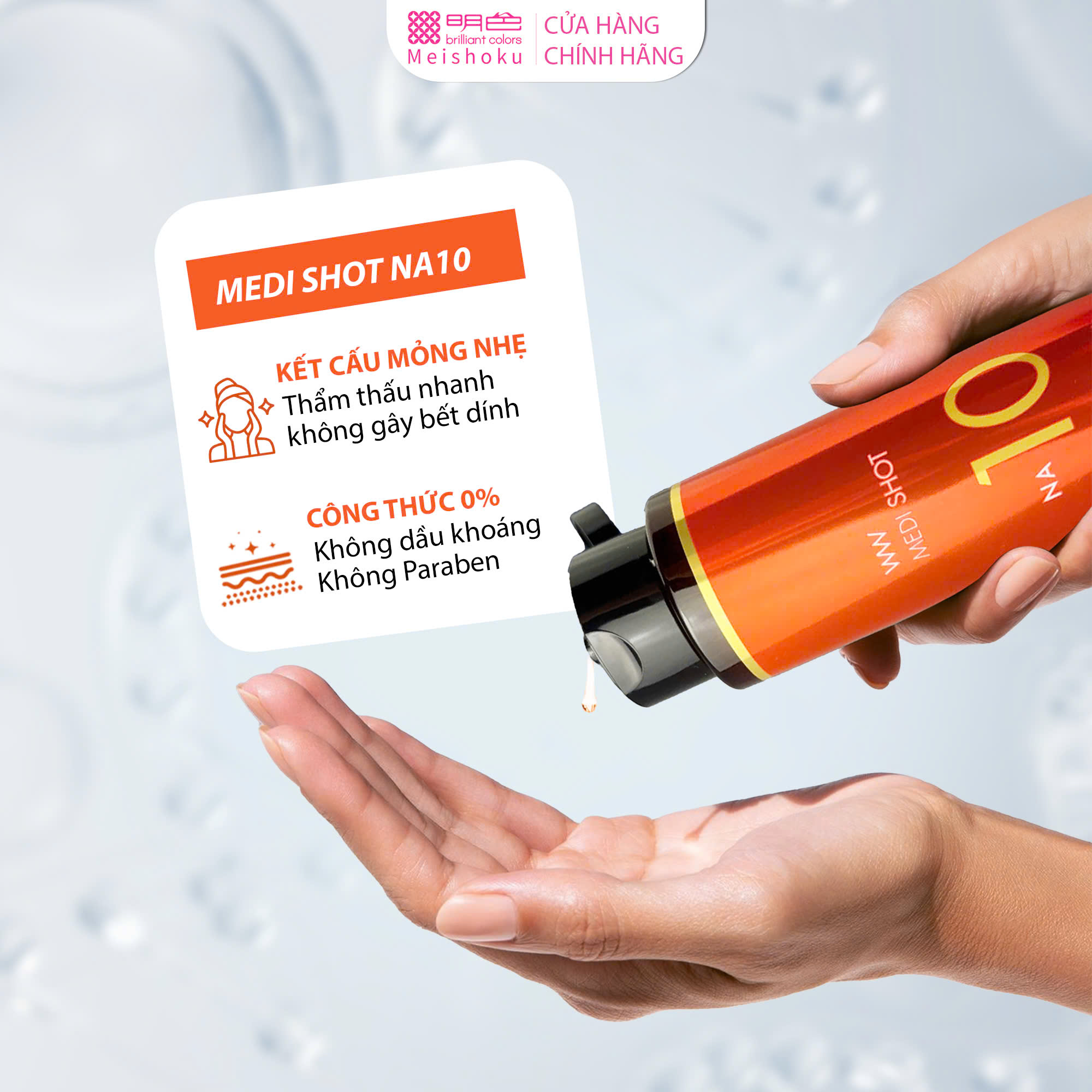 Mô tả Nước Hoa Hồng Dưỡng Sáng Làm Mịn Da Niacinamide 10% Lotion NA10 MEISHOKU 180ML - 2