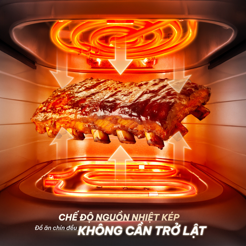 Mô tả Nồi chiên không dầu Masuto MSQueen 6L màn hình cảm ứng đốt 2 tầng đối lưu không cần trở lật - 2