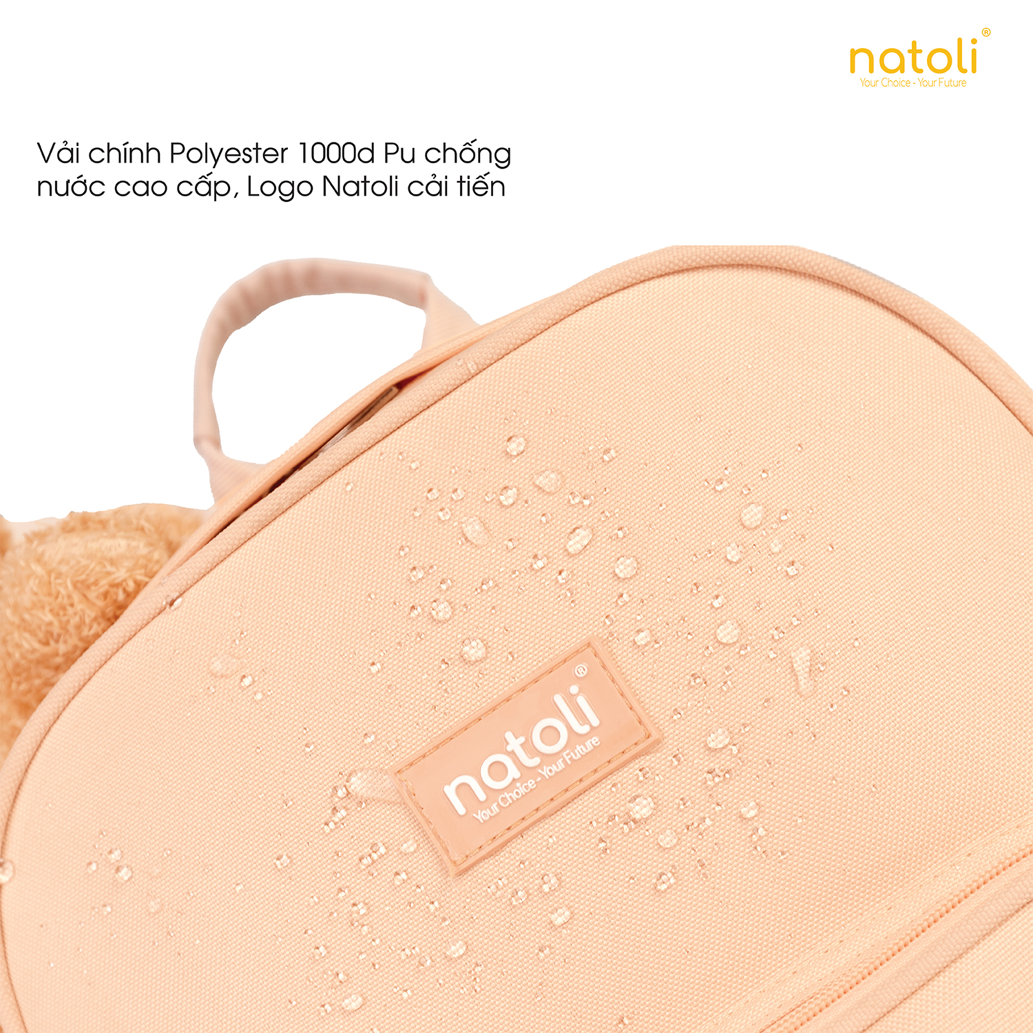 Mô tả Balo nữ thỏ bông jellycat bunny cao cấp NATOLI nhiều ngăn đi học cute phong cách hàn quốc - BST Sweet Bunny Backpack B28 - 4