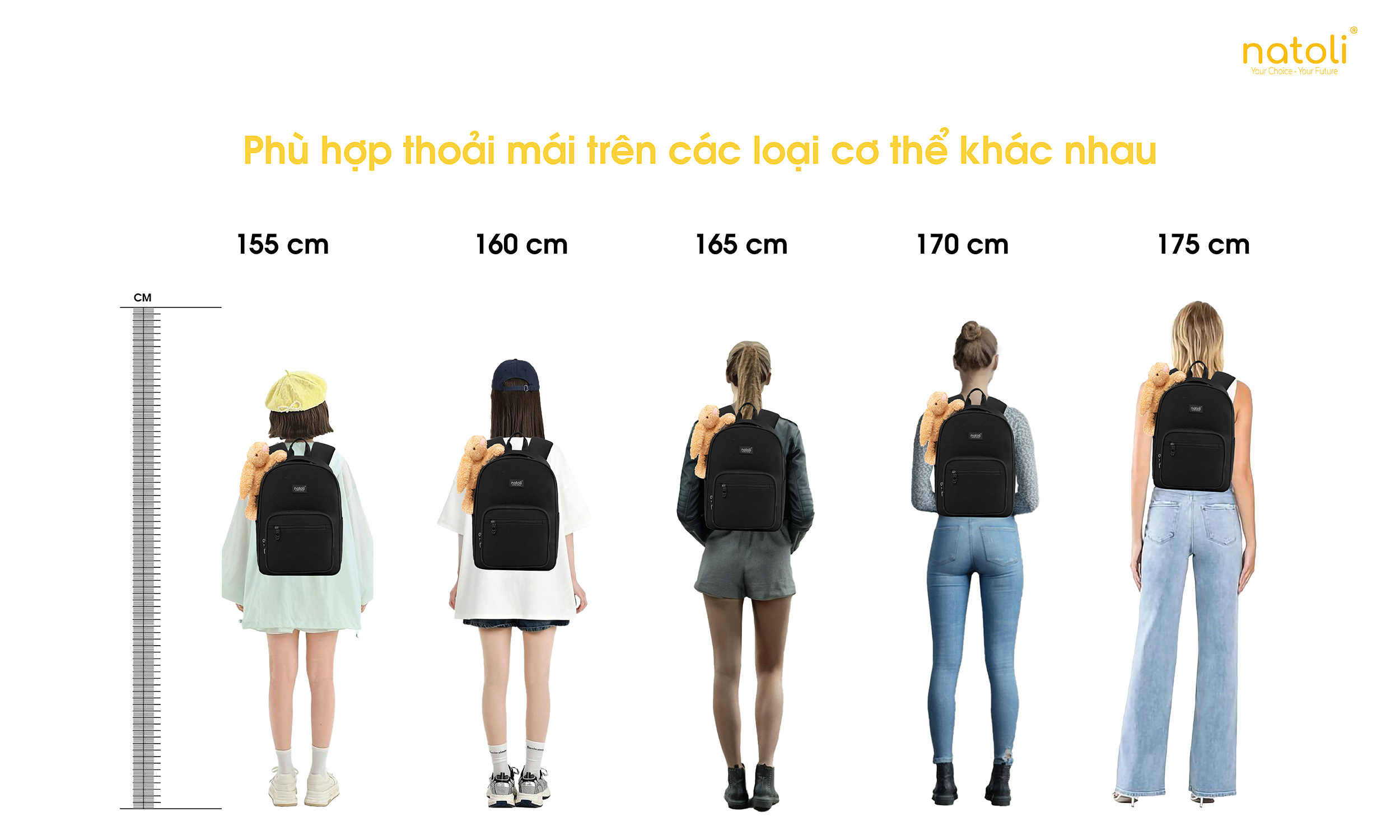 Mô tả Balo nữ thỏ bông jellycat bunny cao cấp NATOLI nhiều ngăn đi học cute phong cách hàn quốc - BST Sweet Bunny Backpack B28 - 9