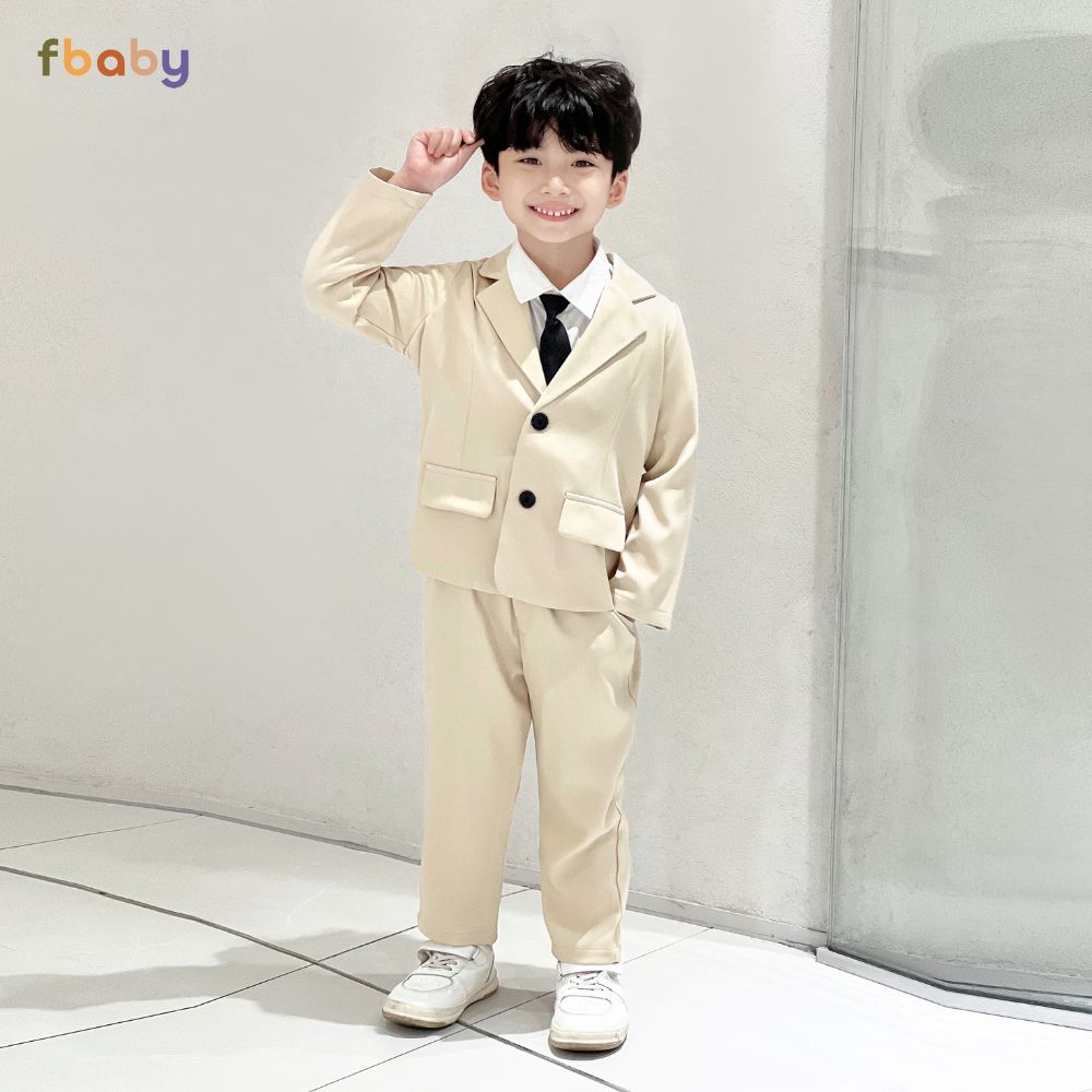Mô tả Set Bộ Vest Bé Trai Fbaby Kèm Áo Sơ Mi, Cavat Hàn Quốc Cao Cấp Phong Cách Mặc Sự Kiện Dự Tiệc Đi Chơi Lịch Sự - 4