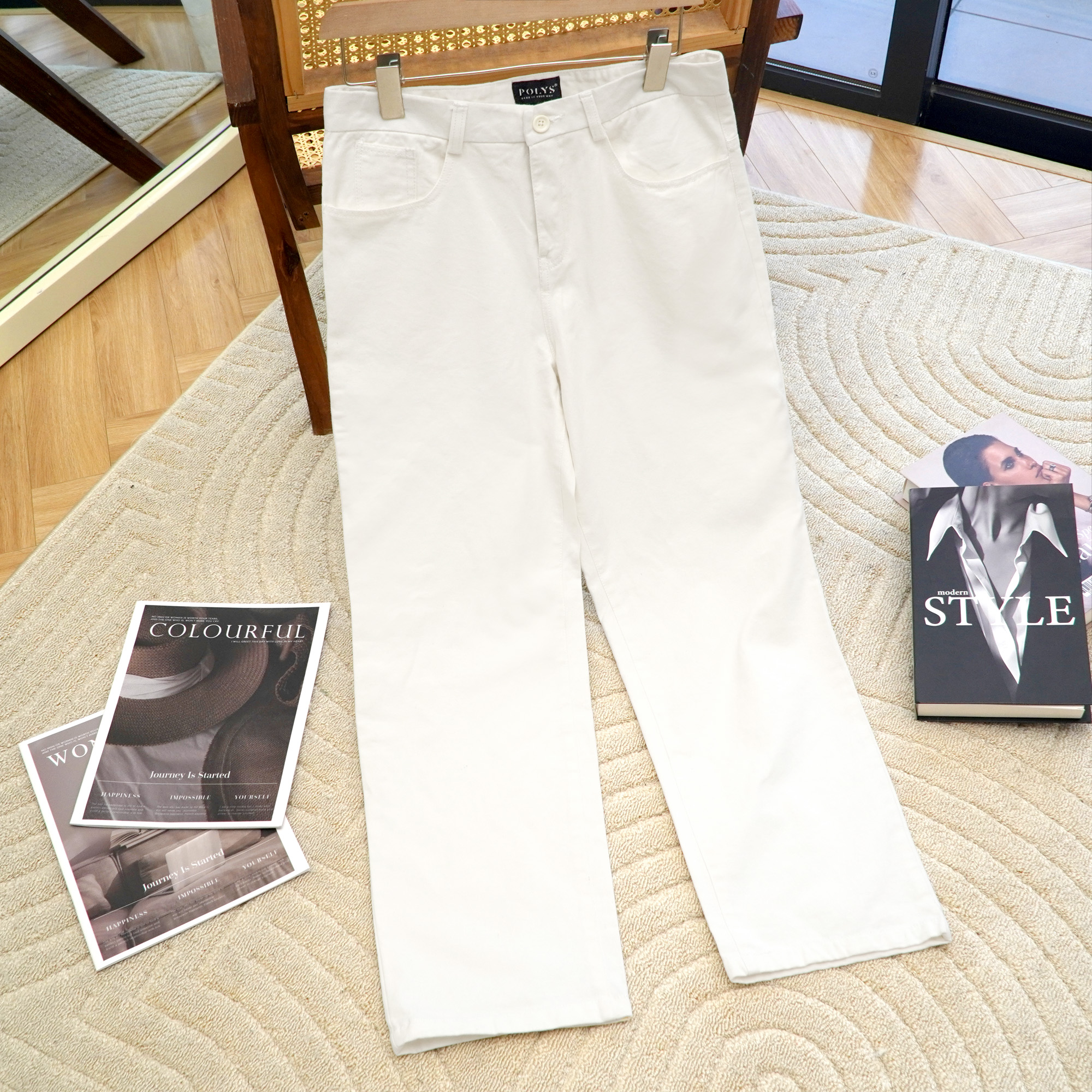 Mô tả Quần Dài Nam POYS, Quần Kaki Dài Form Straight Dáng Suông, Giãn 2 Chiều Dày Dặn, QUẦN KAKI DÀI POLYS - 4