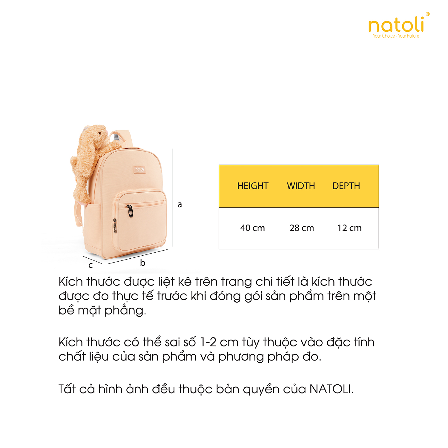 Mô tả Balo nữ thỏ bông jellycat bunny cao cấp NATOLI nhiều ngăn đi học cute phong cách hàn quốc - BST Sweet Bunny Backpack B28 - 8