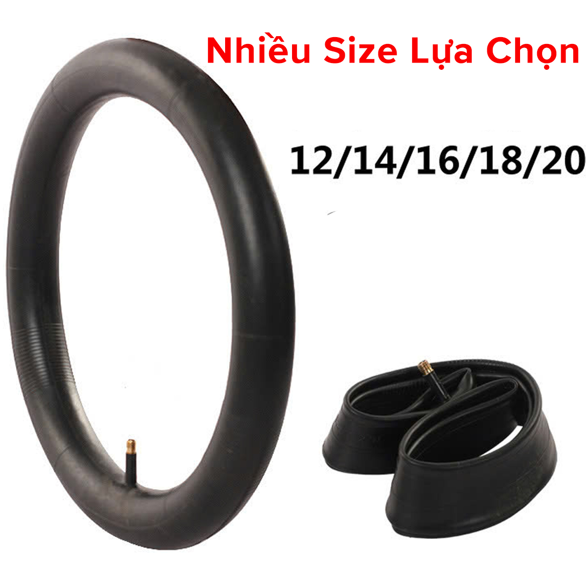 Mô tả Săm Xe Đạp Trẻ Em Chọn Size 12 14 16 18 20inch Cao Su Tự Nhiên Co Giãn 1.75/2.125 Cao Cấp - 7