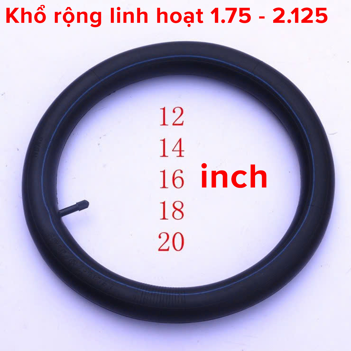 Mô tả Săm Xe Đạp Trẻ Em Chọn Size 12 14 16 18 20inch Cao Su Tự Nhiên Co Giãn 1.75/2.125 Cao Cấp - 10