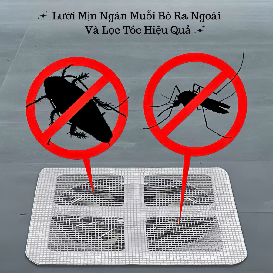 Lưới Lọc Rác Chống Tắc Set 10 Miếng Lọc Rác Nhà Tắm Miệng Cống Thoát ...