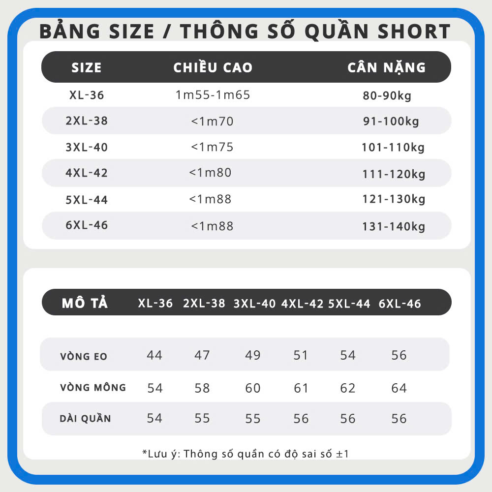 Mô tả Quần Sooc Thun Bigsize Nam 80-140kg - Thoáng Mát, Dễ Chịu - ST DEN TRON - 1