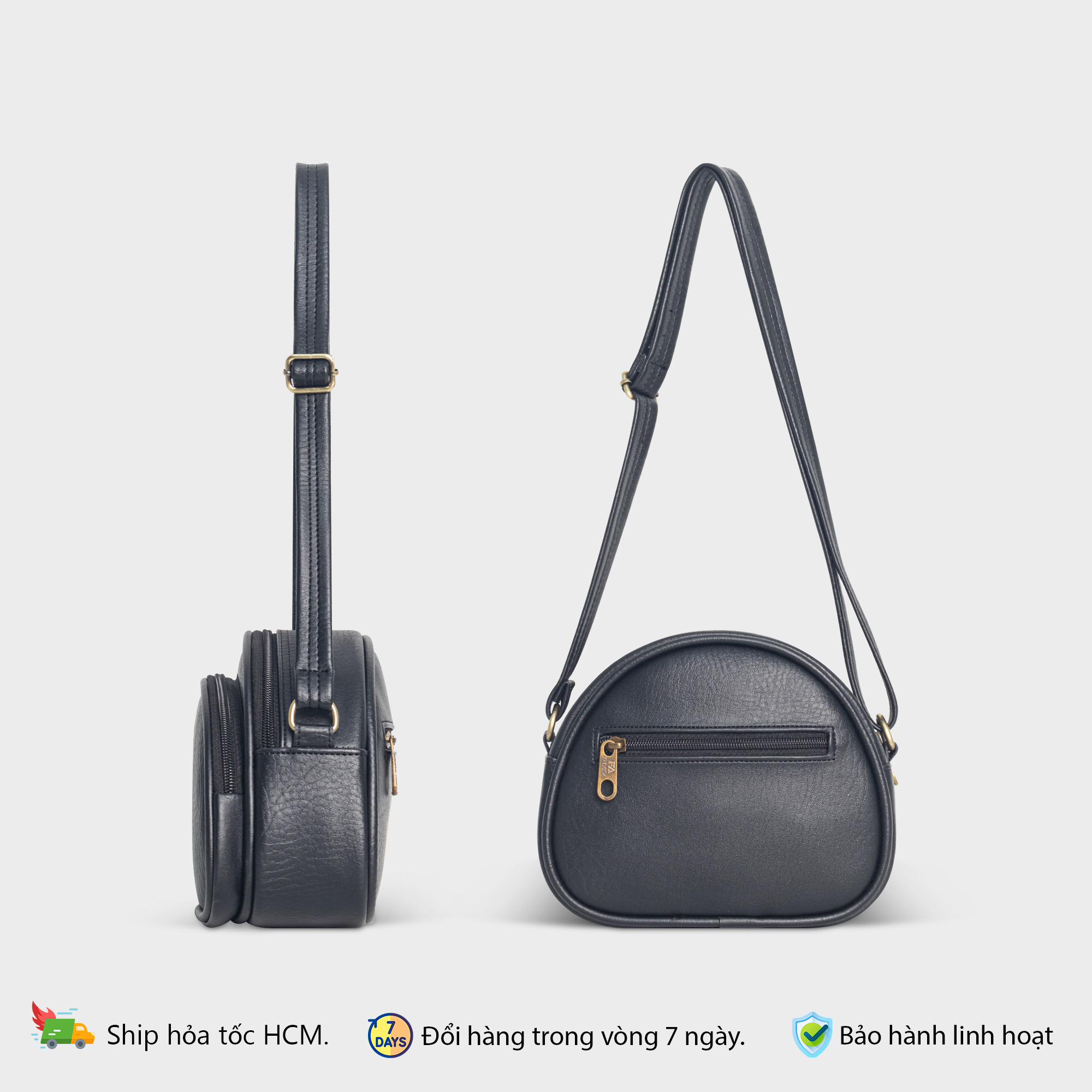 Mô tả Túi đeo chéo nữ mini dáng bầu thời trang Fadoda FN41 - 3