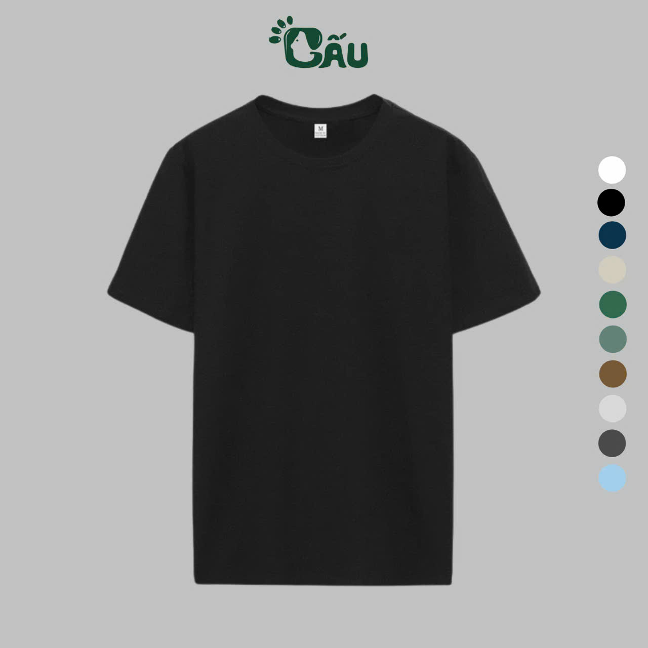 Mô tả Áo thun Gấu 194 phông trơn cổ tròn tay ngắn, vải Su xược mềm mịn, co dãn, from nhỏ - XUOC - 3