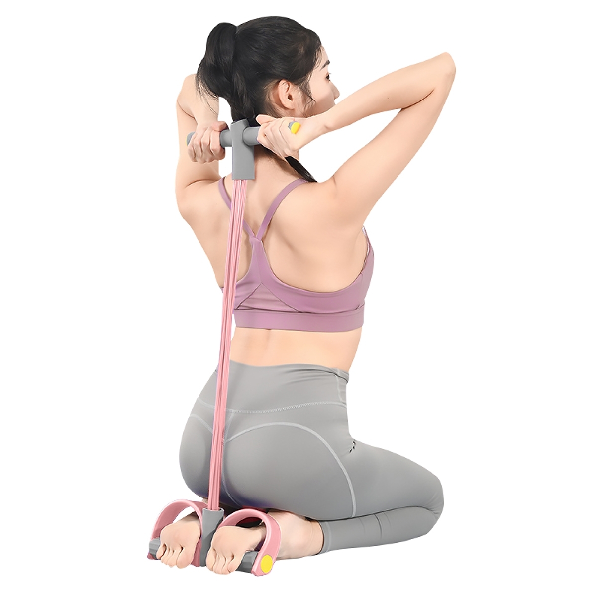 Mô tả - 6011N Dây Kéo cơ Đàn Hồi Kháng Lực 6 ống Cao Su gọn nhẹ hỗ trợ Tập Bụng Tại Nhà - 3