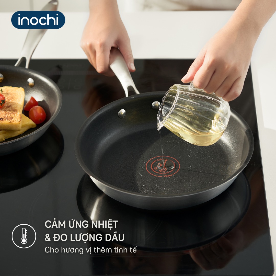Chảo INOX chống dính nguyên khối Chính hãng inochi hiệu suất nấu nướng ...