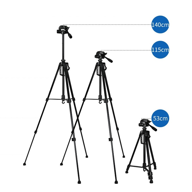 Chân Quay, Tripods Máy Ảnh T-3520/T360, Chân Nhôm Chắc Chắn + Tặng Túi ...