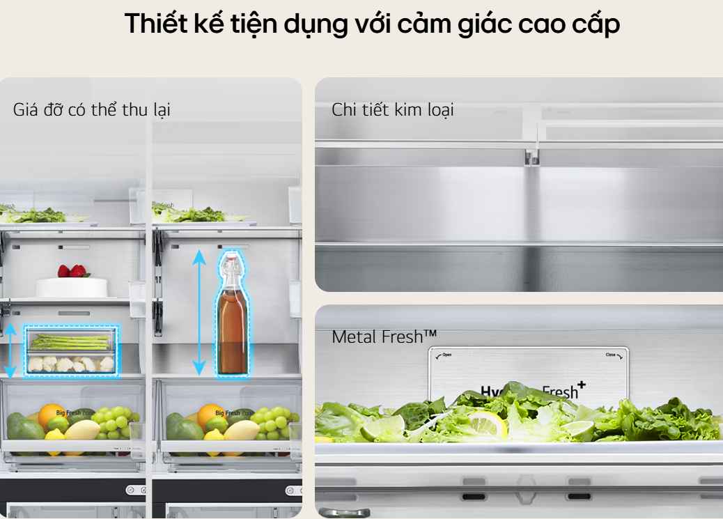 Mô tả Tủ lạnh LG French Door InstaView™ 530L màu đen LFB53BLMI - 4