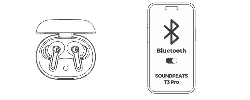 Hướng dẫn kết nối SoundPEATS T3 Pro