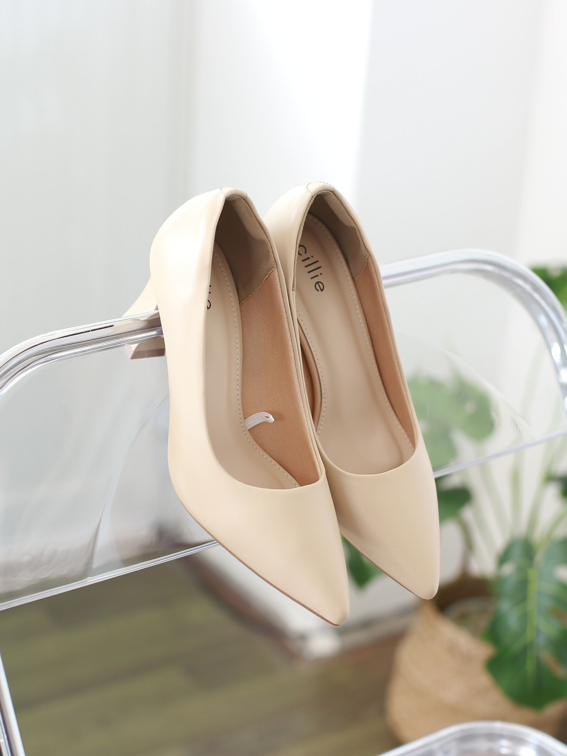 Mô tả Giày Cao Gót Nữ Cillie Công Sở Gót Vuông Chắc Chắn Mũi Nhọn Thanh Lịch CG23 - 3