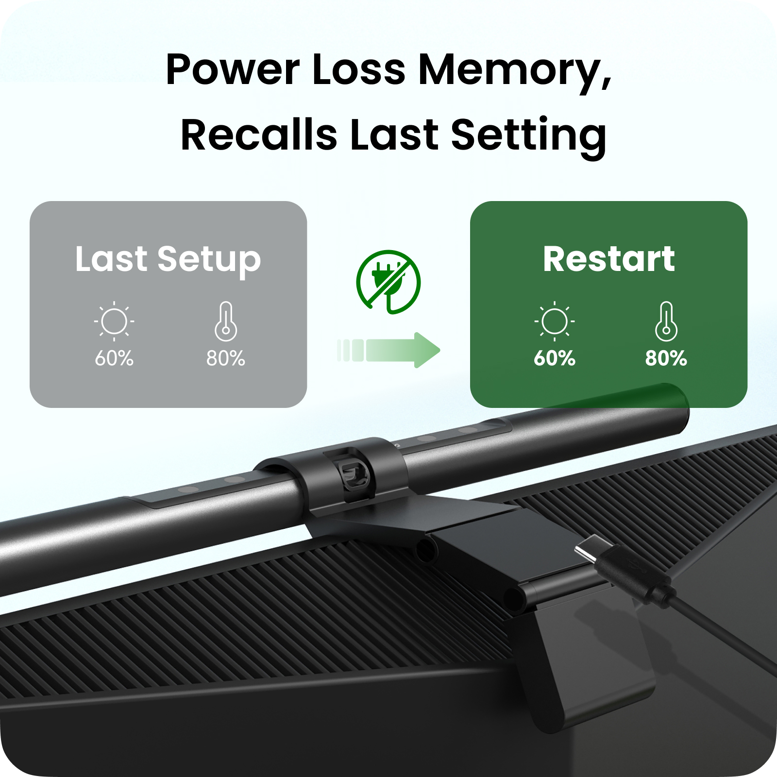 Mô tả Đèn màn hình máy tính Yeelight Pura Monitor Light Bar, điều chỉnh ánh sáng, dùng được màn hình cong - 5