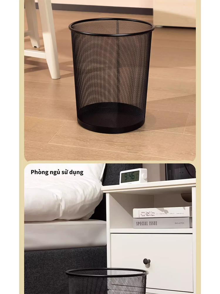 VOVOVA Thùng rác mini thùng rác thông minh Thùng rác dạng lưới Tặng túi ...