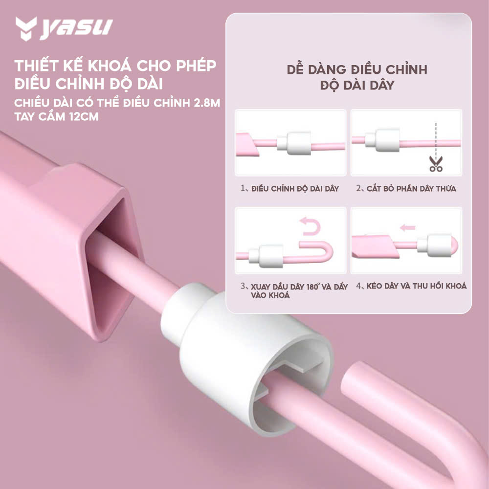 Mô tả Dây nhảy thể dục Boxing ,Tập GYM, tập Cardio hiệu Yasu Đường Kính 4mm - 1