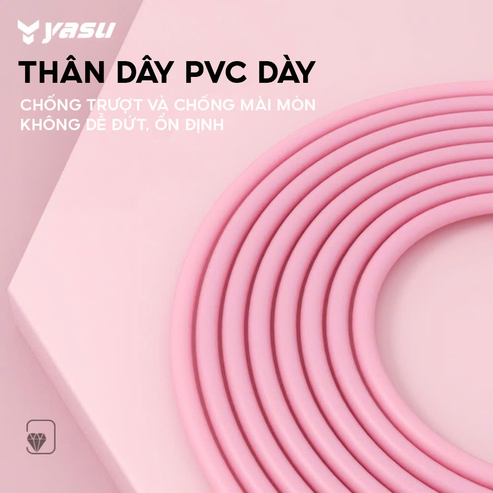 Mô tả Dây nhảy thể dục Boxing ,Tập GYM, tập Cardio hiệu Yasu Đường Kính 4mm - 3