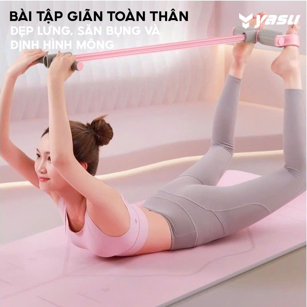 Mô tả Dây Kéo Tập Bụng Kháng Lực 6 ống Yasu - 7