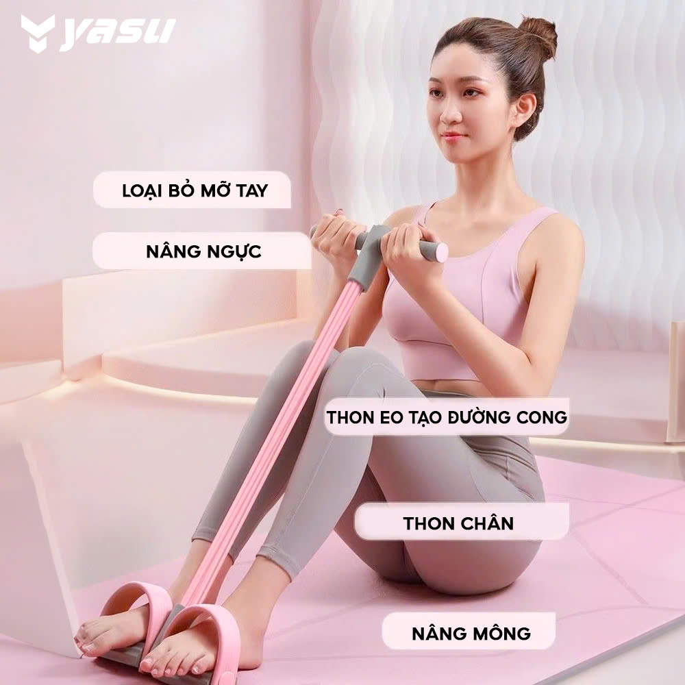 Mô tả Dây Kéo Tập Bụng Kháng Lực 6 ống Yasu - 5