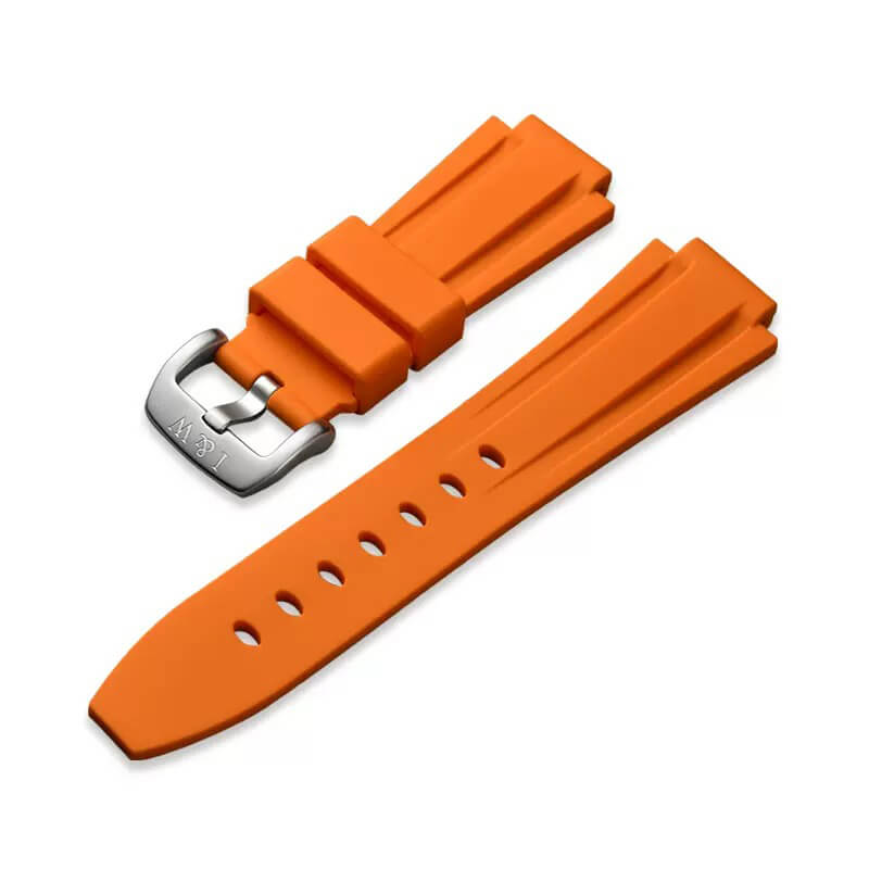 Mô tả Dây Silicon đồng hồ nam I&W Carnival chính hãng SL04 màu cam- Khóa cài bền bỉ chống nước tuyệt đối - 1