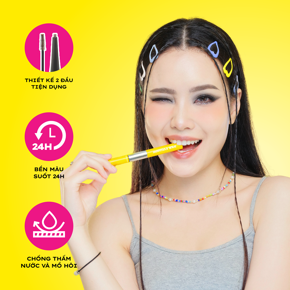 Mô tả Combo Lemonade Chì kẻ mày 2 đầu Dual Eyebrow 2.75g và Kẹp mi cong lâu 22g - 3