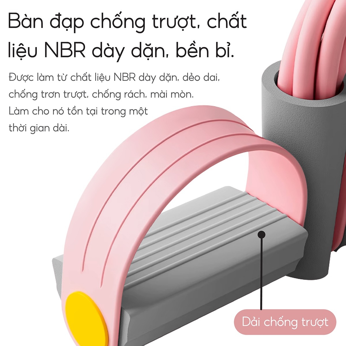 Mô tả - 6011 Dây Tập Bụng, Dây Kéo Đàn Hồi Kháng Lực 4 Ống Cao Su Tập Bụng Tại Nhà - 5