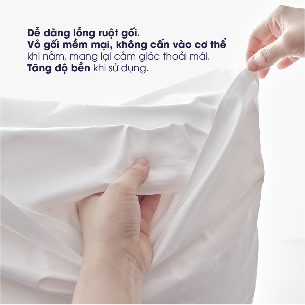 Mô tả Vỏ gối nằm Changmi Bedding 100% Cotton Percale bền, thoáng mát và mềm mại. Chuẩn khách sạn 5 sao - 4